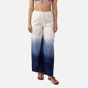 LAGACI • NWT Dip Dye Mint Cotton Linen Pants